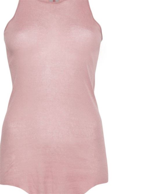 Top in cotone organico rosa Rick Owens | RP01D2101MR63